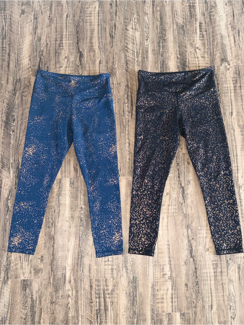 ZYIA Active Metallic Speckle Leggings Bundle – 2 Pairs